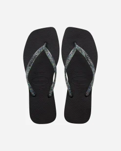 SLIM SQUARE LOGO METALLIC W