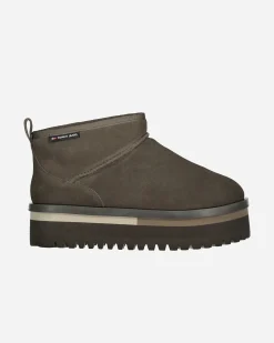 SUEDE FLATFORM BOOT W